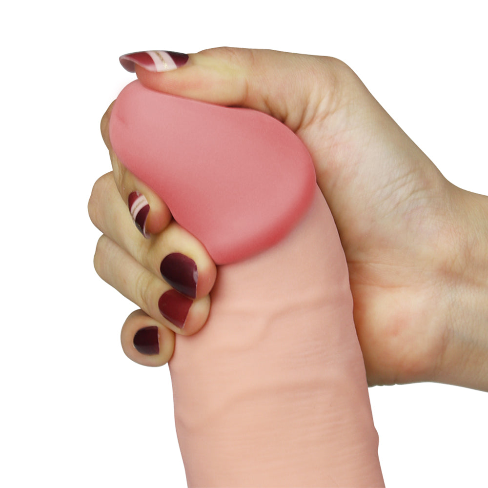 8.8" The Ultra Soft Dude Vibrating (Flesh, 20 cm.&Phi;5.0 cm)